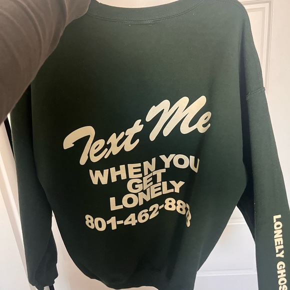 LONELYGHOST Popular “Text Me When You’re Lonely” crewneck - Picture 3 of 4